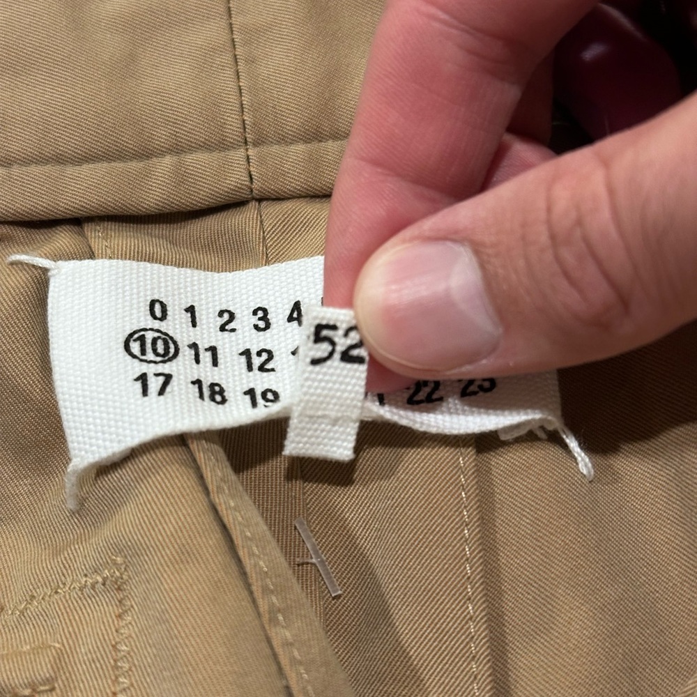 Maison Margiela Tan Chino Trouser w/ Cargo Pocket Pants - Picture 10 of 13